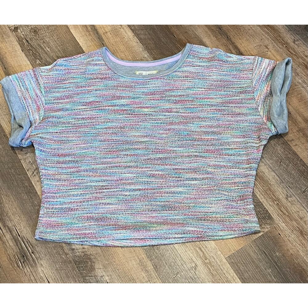 Saturday Sunday by Anthropologie LARGE Aphra Space Dyed knit top